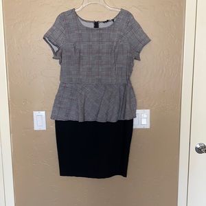 Peplum bodycon dress